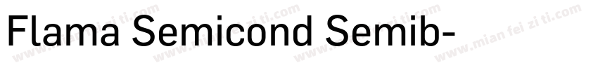 Flama Semicond Semib字体转换